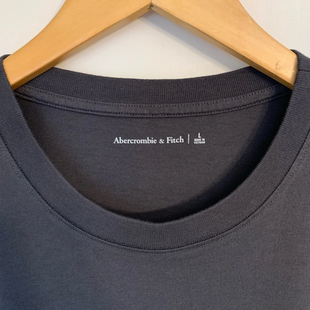 Abercrombie & Fitch T-Shirt Maxi Dress in Dark Gray